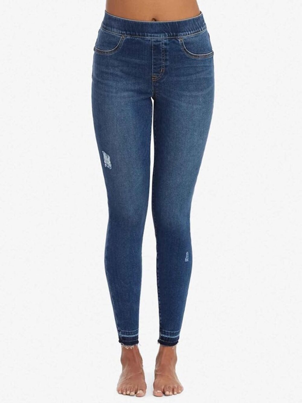 Spanx Distressed Jeggings Ankle Skinny Jeans Women's Large